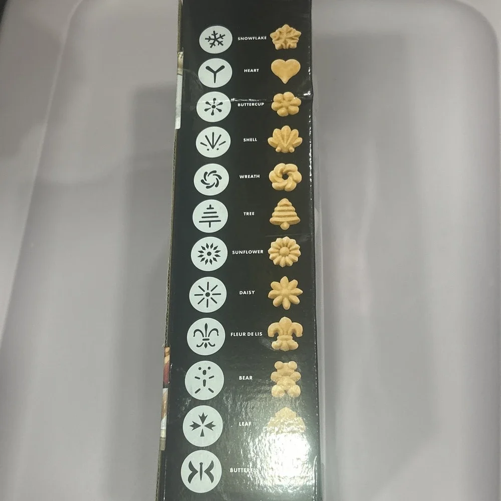 New Sealed OXO Good Grips 14-Piece Cookie Press Set Disk Storage case W/ Recipes